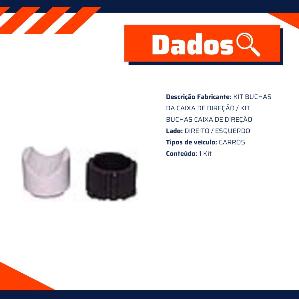 Kit Buchas Da Caixa De Direção - Sampel - SK1402