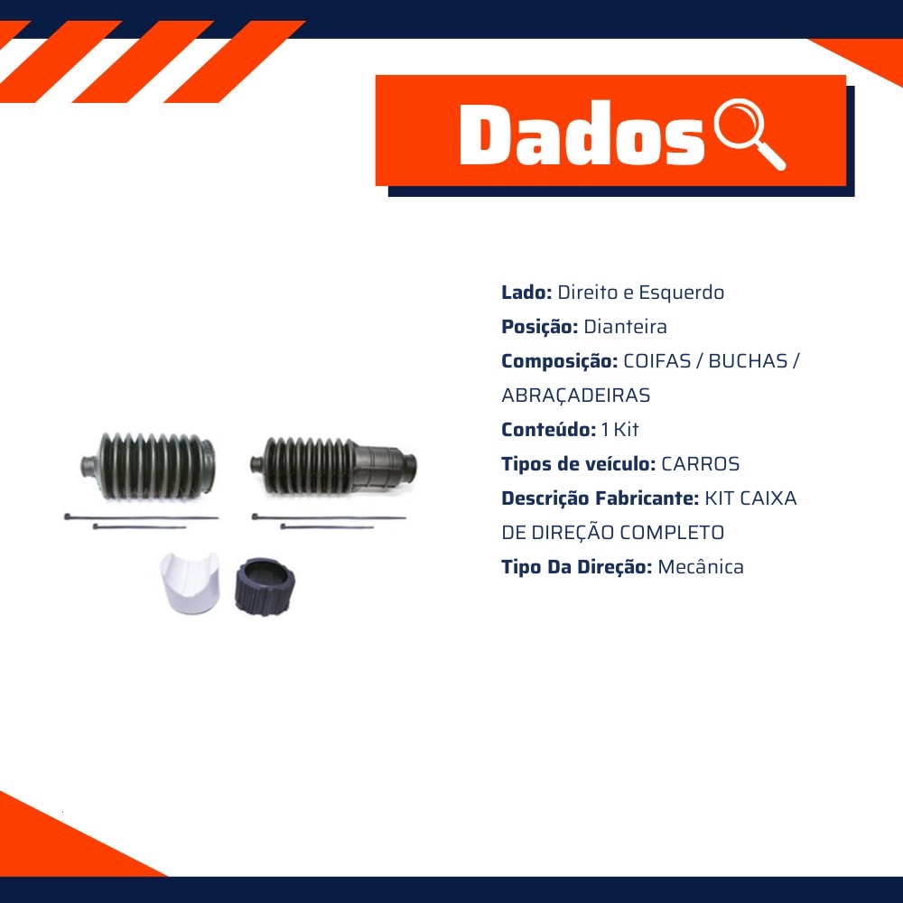 Kit Caixa De Direção Completo - Sampel - SK1403
