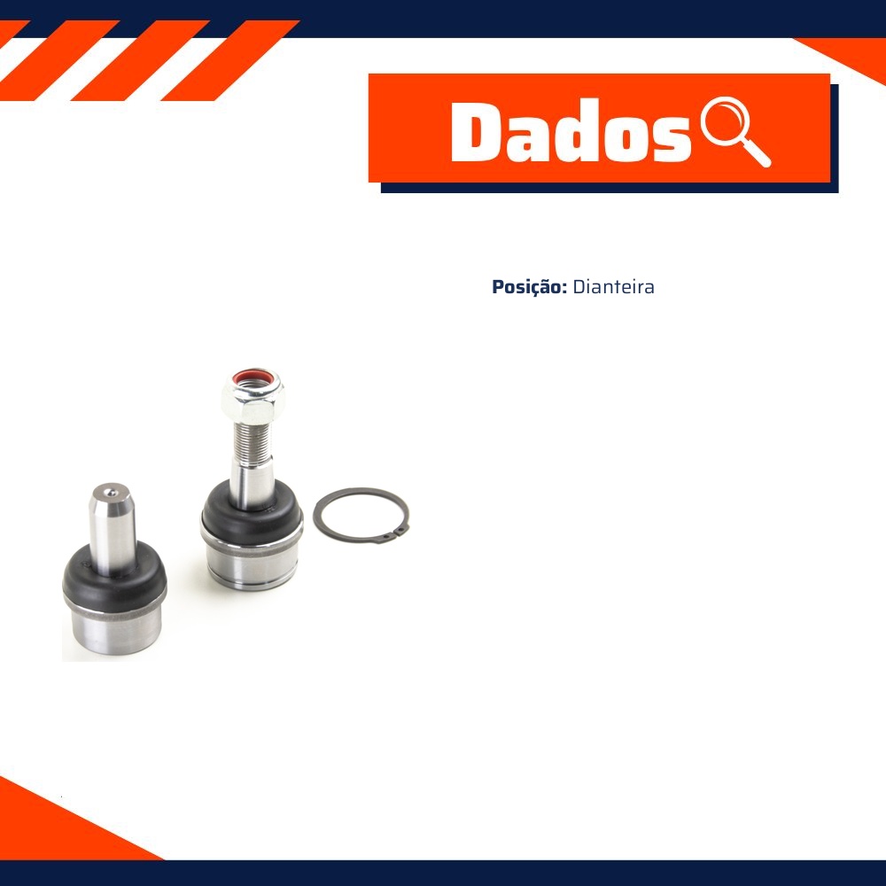 Kit do Pivô de Suspensão Dianteiro para Ford F-1000 e Troller T4 - Viemar - 503085K