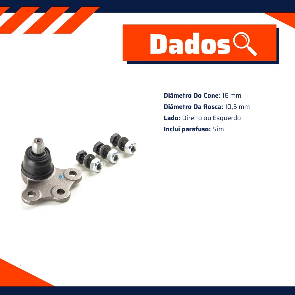 Pivô de Suspensão para Chevrolet Meriva - Viemar - 503123