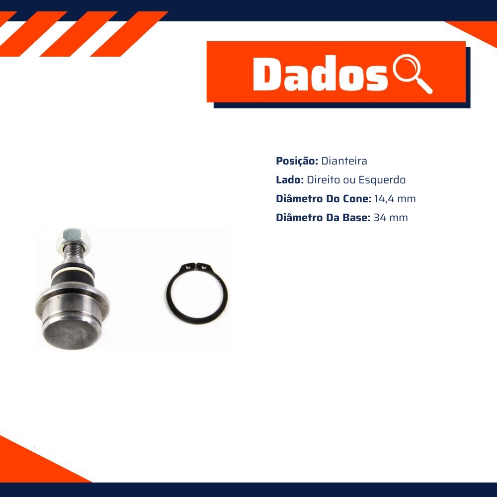 Pivô de Suspensão para Honda TRX 420 FOURTRAX - Viemar - 503216