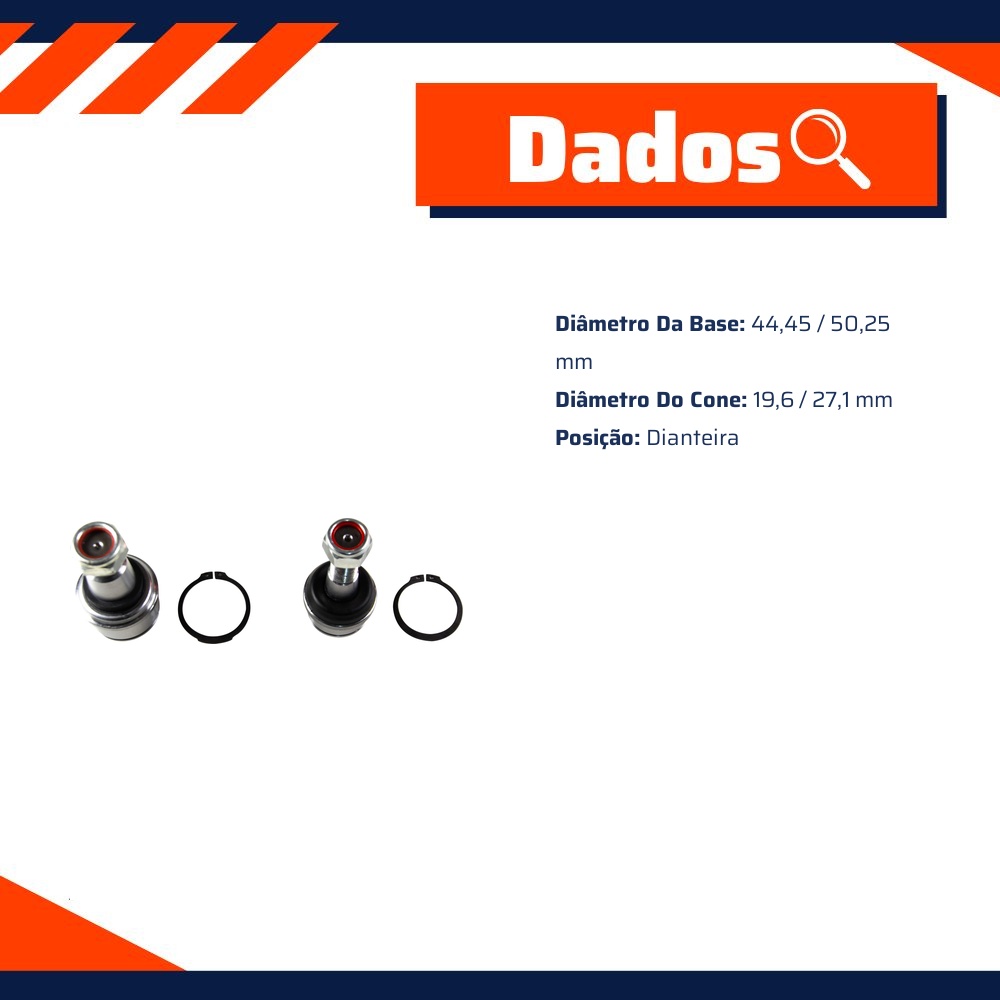 Pivô de Suspensão para Ford F-4000 - Viemar - 503063K