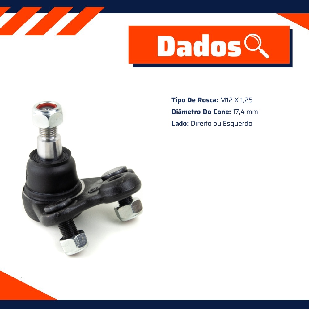 Pivô de Suspensão Inferior para Honda CR-V e HR-V - Viemar - 503261