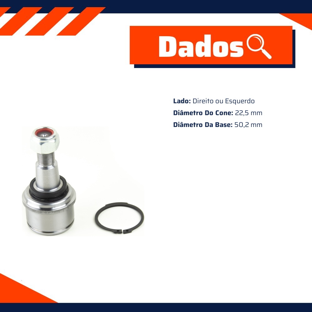 Pivô de Suspensão Inferior para Ford F-250 e F-350 - Viemar - 503044