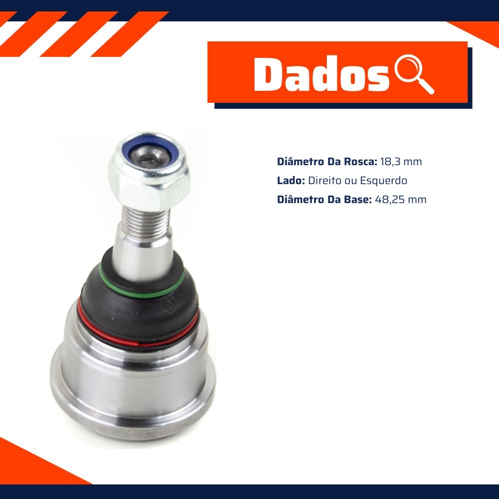 Pivô de Suspensão Superior para Dodge RAM 2500 - Viemar - 503182