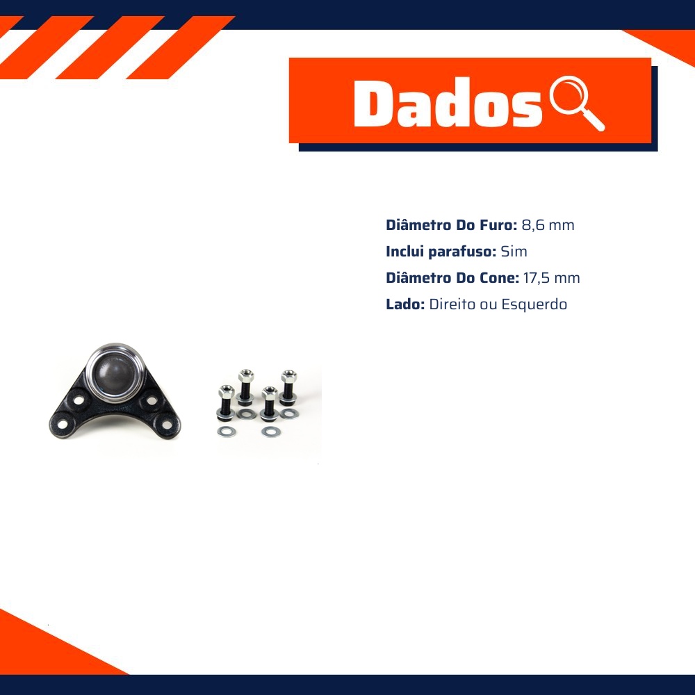 Pivô de Suspensão Superior para Chevrolet S10 e Trailblazer - Viemar - 503271