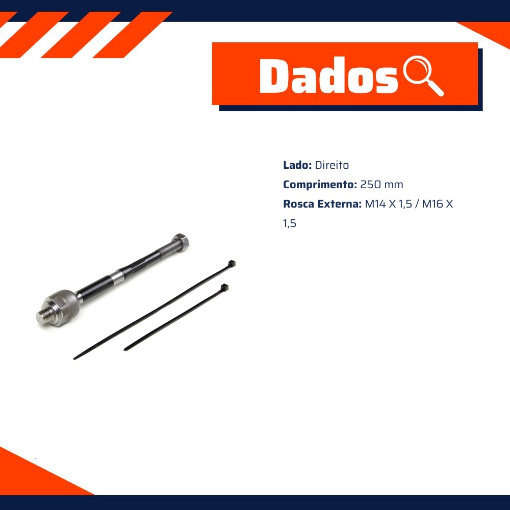 Terminal Axial de Direção - Viemar - 680161