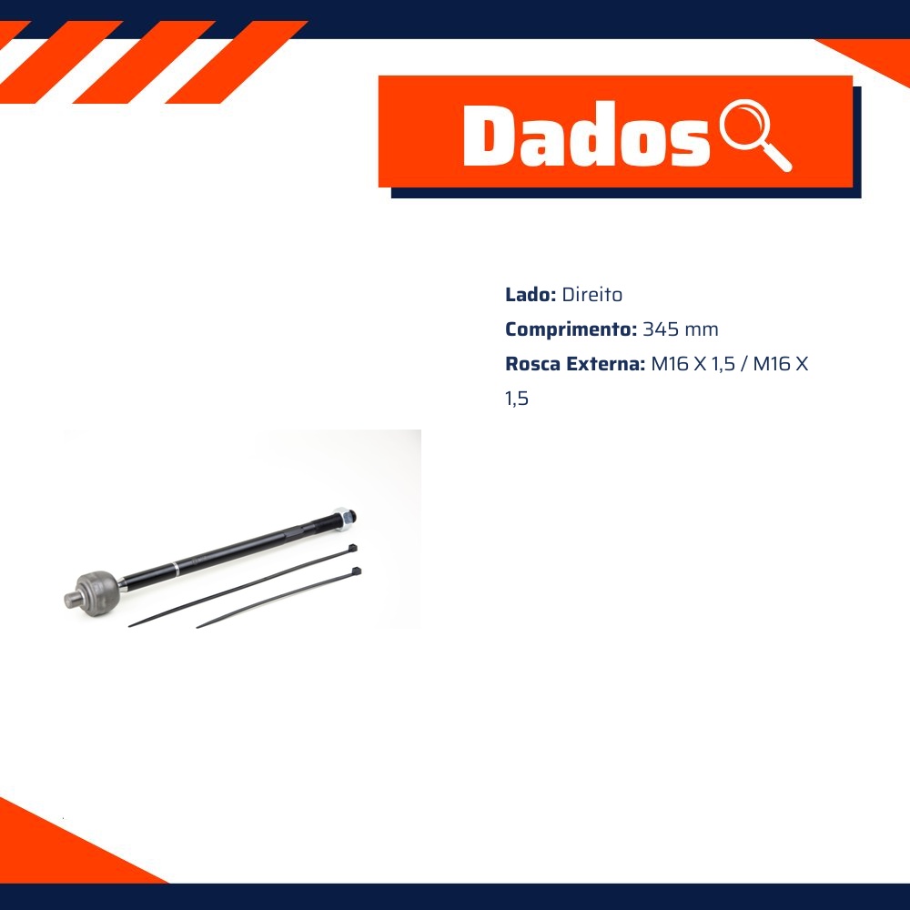 Terminal Axial de Direção - Viemar - 680328