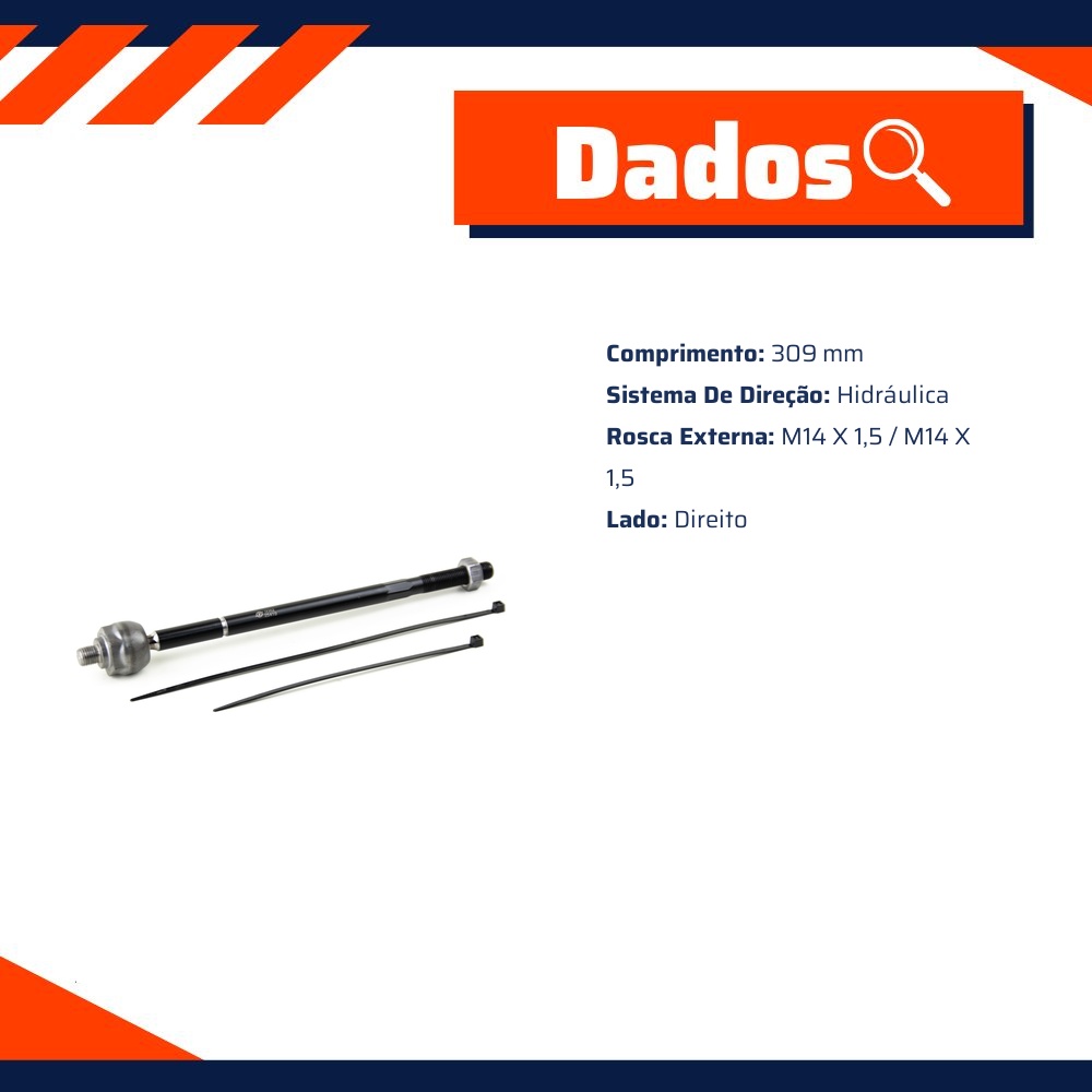 Terminal Axial de Direção Hidráulica - Viemar - 680062