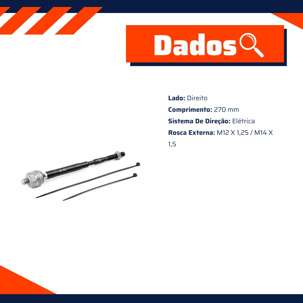 Terminal Axial de Direção Elétrica - Viemar - 680550