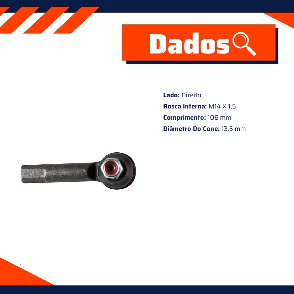 Terminal de Direção para Ford Taurus - Viemar - 335004
