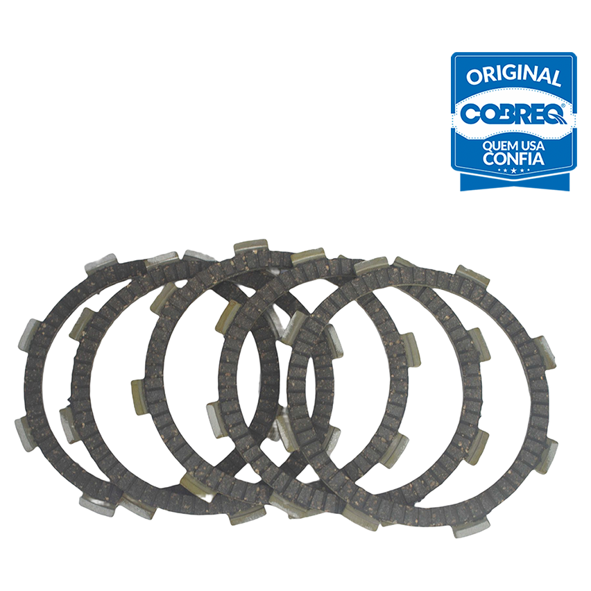 Disco de Embreagem para Yamaha Crypton 105 e Crypton T115 - Cobreq - 0013-DE