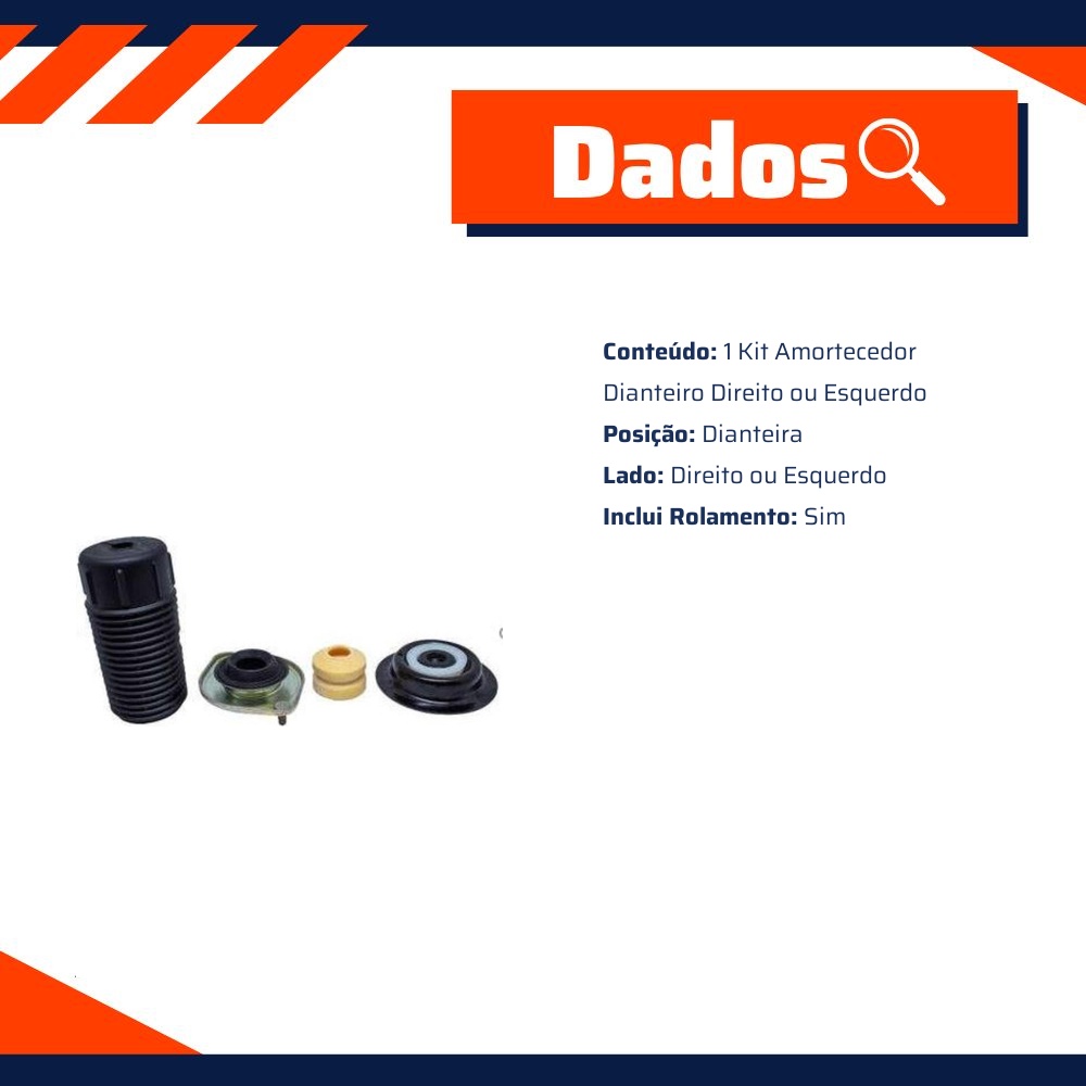 Kit Amortecedor Dianteiro Direito ou Esquerdo para Chevrolet Prisma - Monroe Axios - LT90065