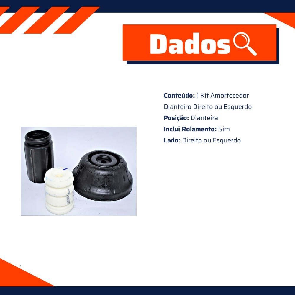 Kit Amortecedor Dianteiro Direito ou Esquerdo para Volkswagen Amarok - Monroe Axios - LT90118