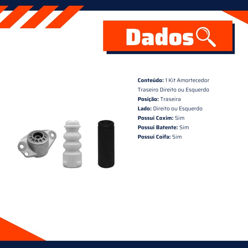 Kit do Amortecedor Traseiro Direito Ou Esquerdo - Monroe Axios - LT90039