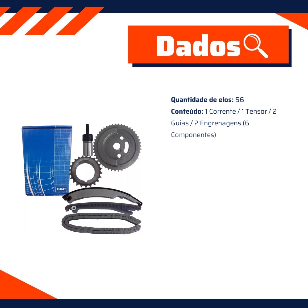 Kit Corrente Distribuição - SKF - VKML 42002 A