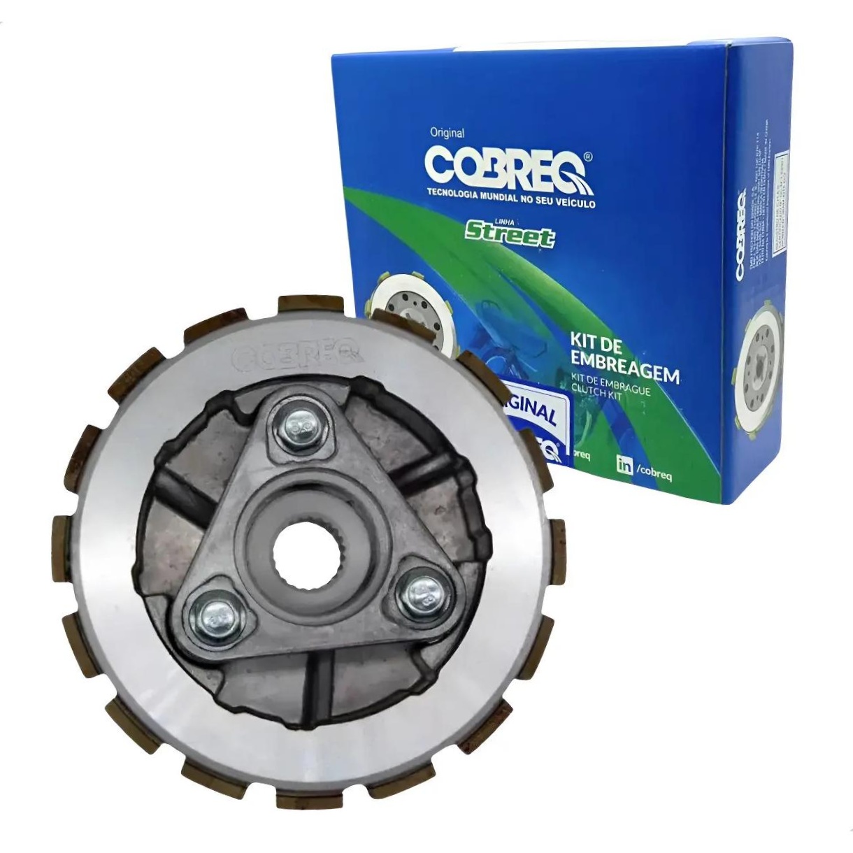 Kit de Embreagem para Honda CG 160 e NXR 160 BROS - Cobreq - 0019-KE
