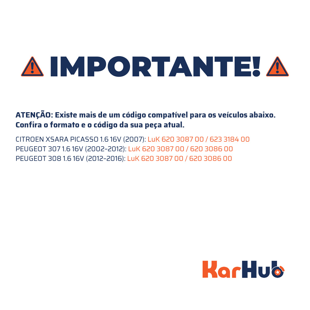 Kit Embreagem - LuK - 620 3087 00 0