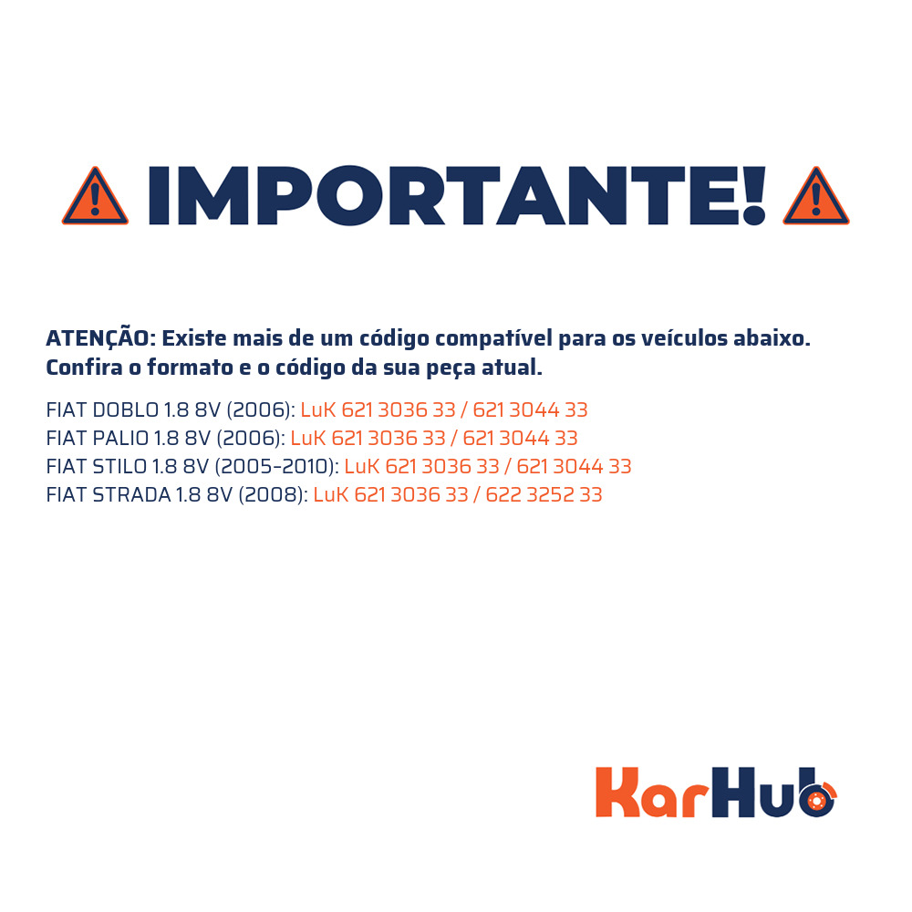 Kit Embreagem - LuK - 621 3036 33