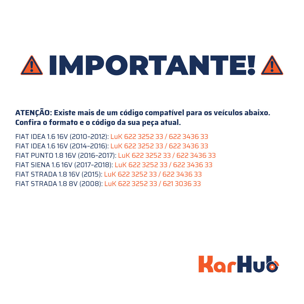 Kit Embreagem - LuK - 622 3252 33