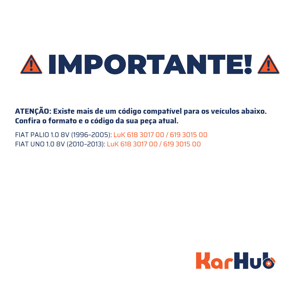 Kit Embreagem - LuK - 618 3017 00