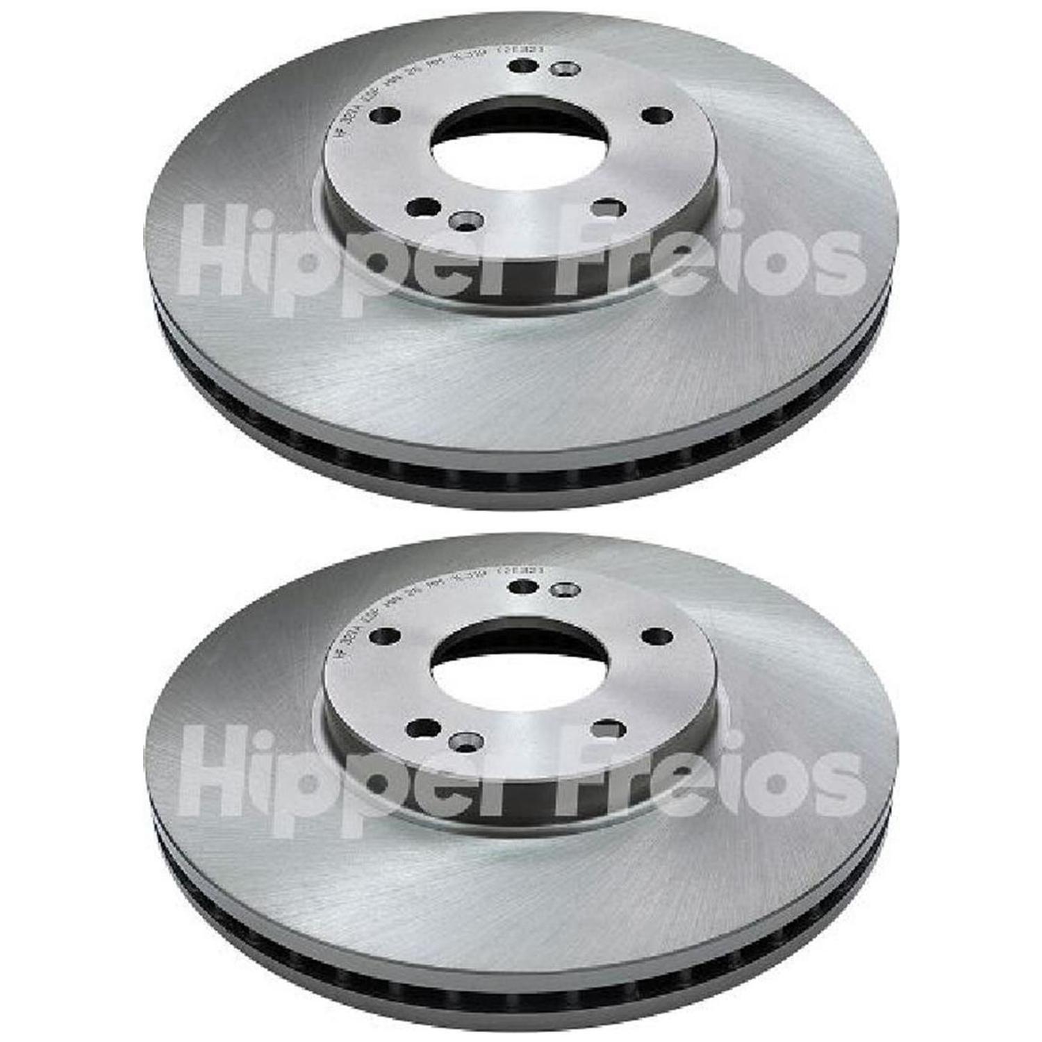 Par Disco de Freio Dianteiro para Hyundai Santa Fé - Hipper Freios - HF 327A