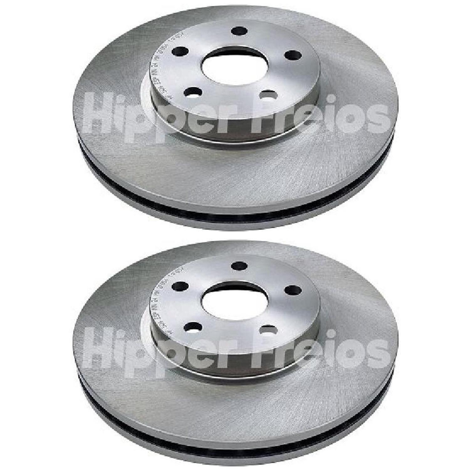 Par Disco de Freio Dianteiro para Toyota Corolla e Fielder - Hipper Freios - HF 504