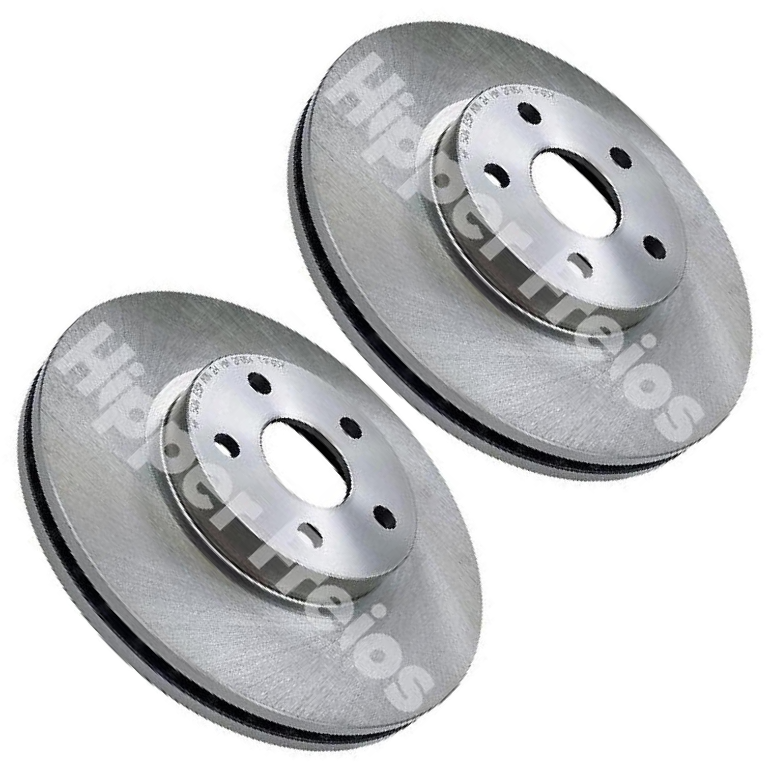 Par Disco de Freio Dianteiro para Toyota Corolla e Fielder - Hipper Freios - HF 504