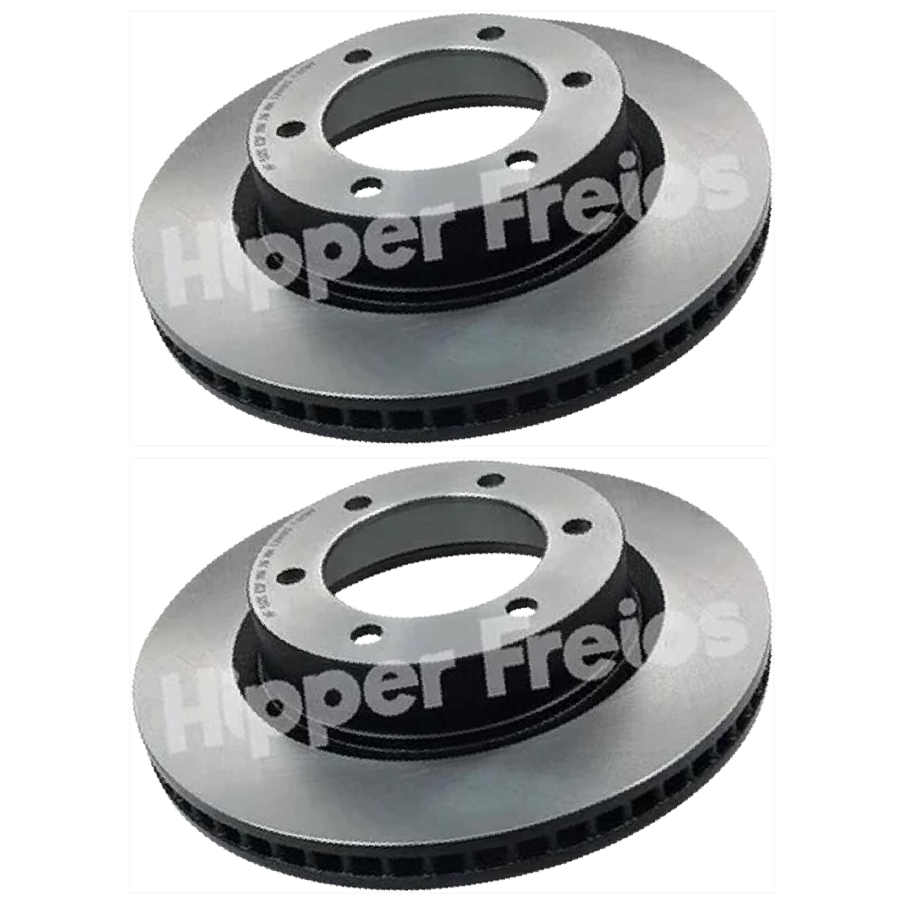 Par Disco de Freio Dianteiro para Toyota Hilux - Hipper Freios - HF 512C
