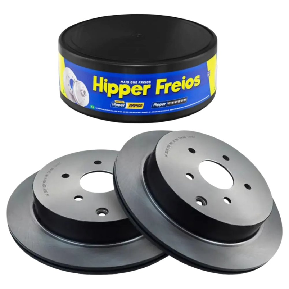 Par Disco de Freio Traseiro para Suzuki Grand Vitara - Hipper Freios - HF 302E