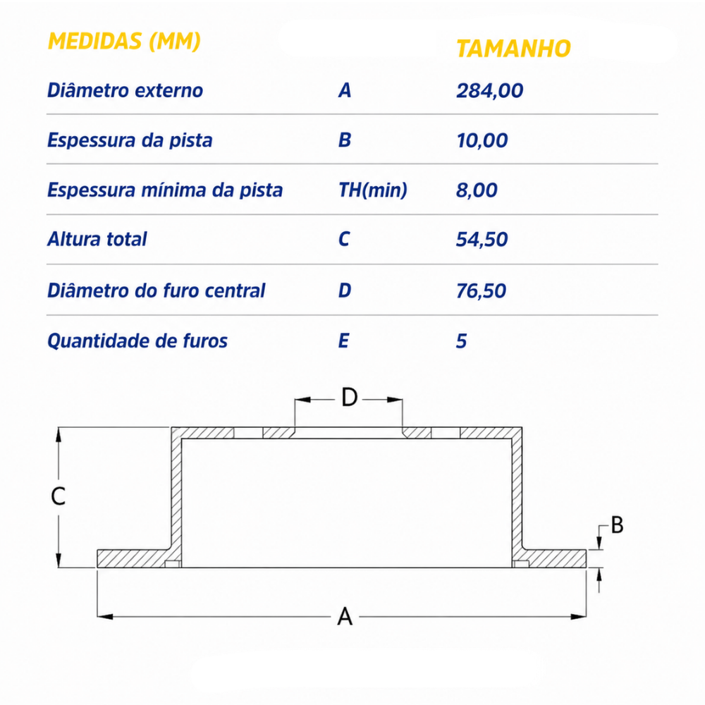 Par Disco Freio Traseiro - Hipper Freios - HF 325R