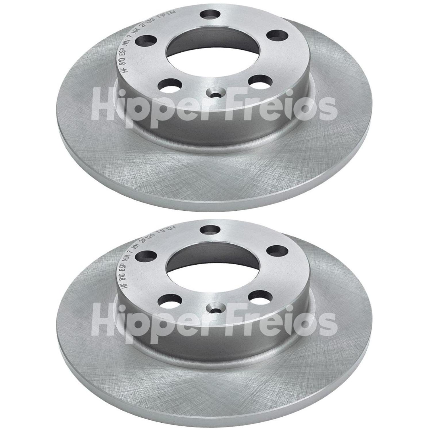 Par Disco Freio Traseiro - Hipper Freios - HF 81D