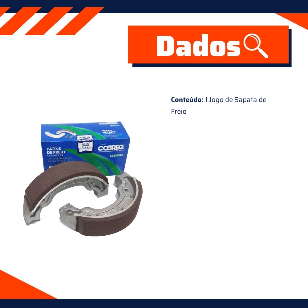Sapata Freio - Cobreq - 0301-CPX