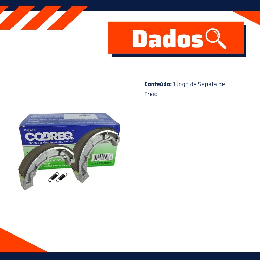 Sapata Freio - Cobreq - 0320-CPX