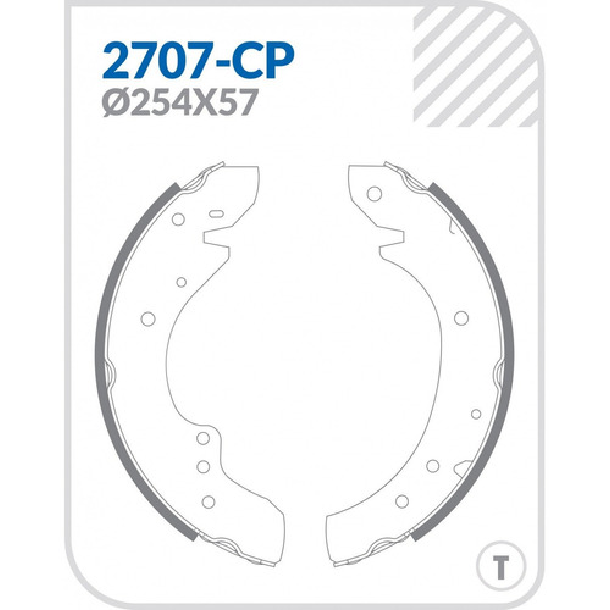 Sapata Freio - Cobreq - 2707-CP