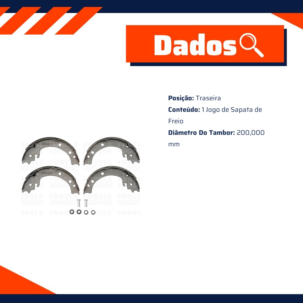 Sapata de Freio para Suzuki Grand Vitara - Fras-le - CB/505-CP