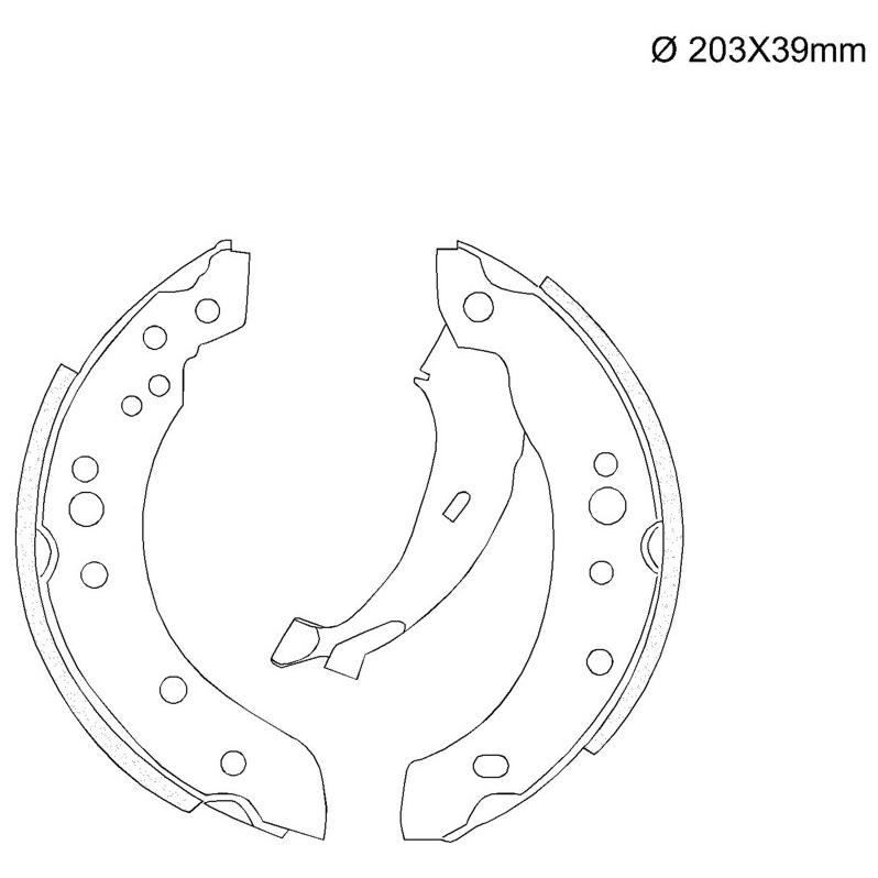 Sapata de Freio para Citroen C3 e C3 Picasso - Fras-le - CI/321-CPA