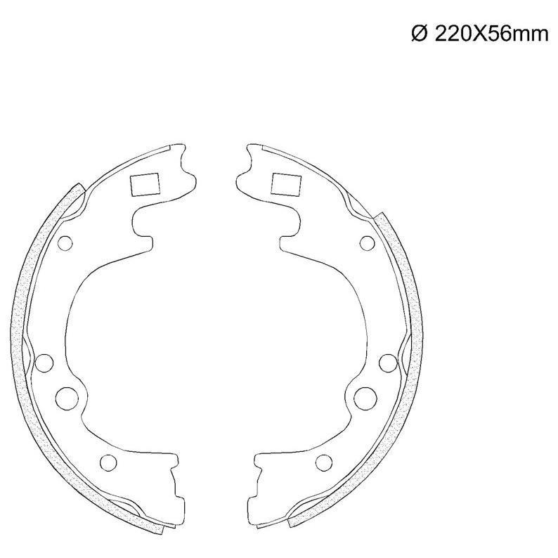 Sapata de Freio para Hyundai H 100 e KIA Bongo - Fras-le - HY/338-CP