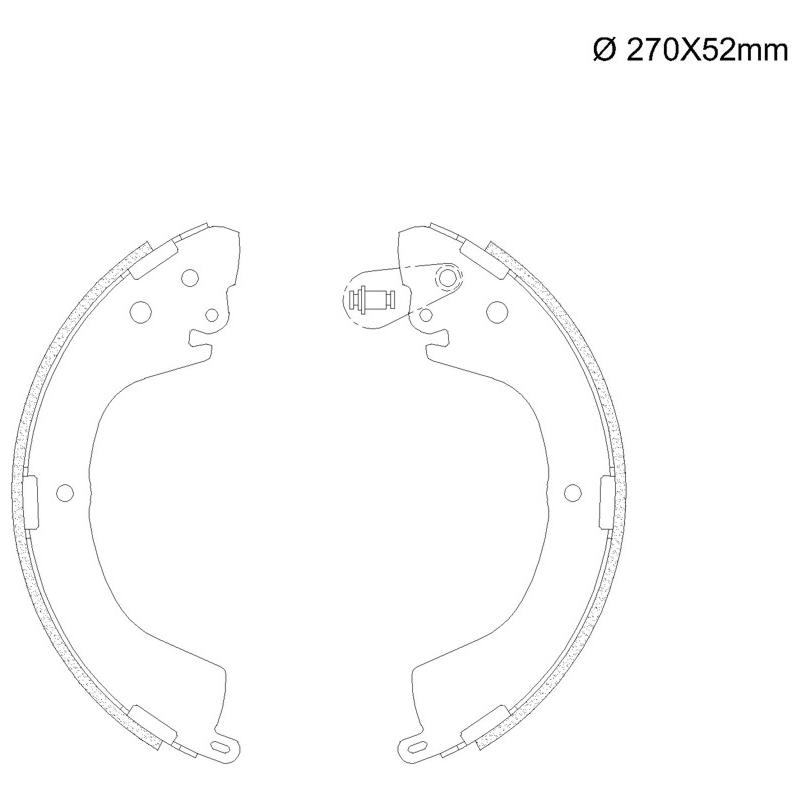Sapata de Freio para Mitsubishi L200 - Fras-le - MI/198-CP