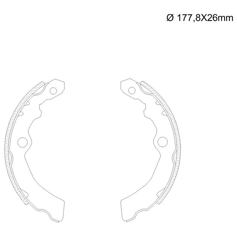 Sapata de Freio para Renault Kwid - Fras-le - RN/489-CP