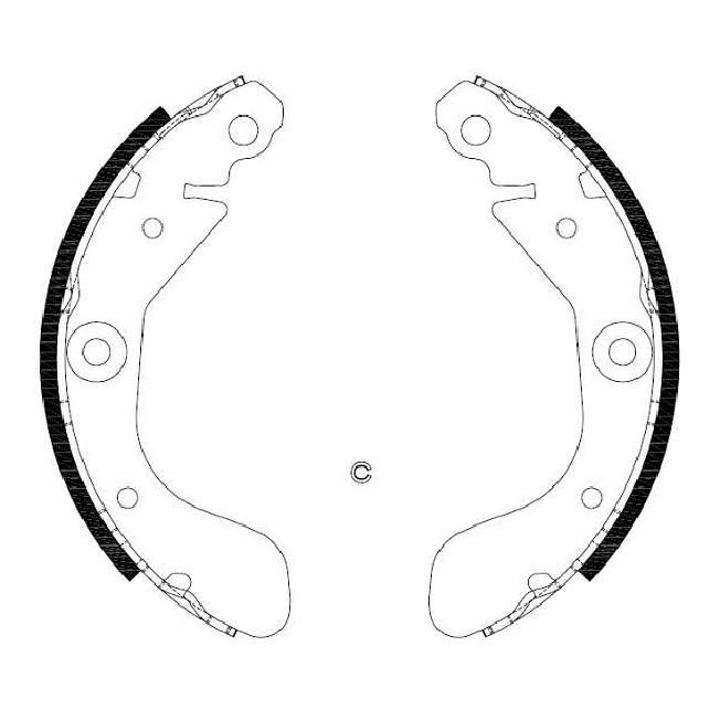 Sapata de Freio para Chevrolet COBALT e Sonic - Syl - 201708