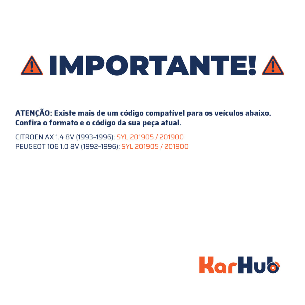 Sapata de Freio para Citroen AX e Peugeot 106 - Syl - 201905