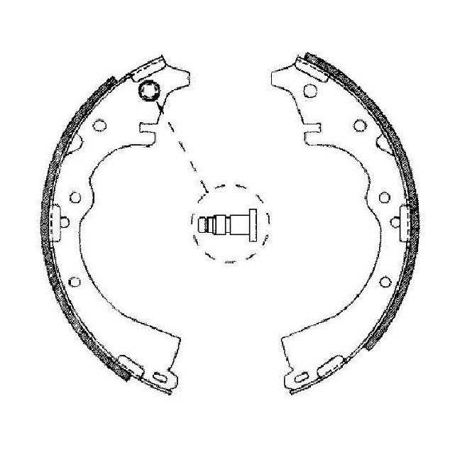 Sapata de Freio para Toyota Previa - Syl - 208804