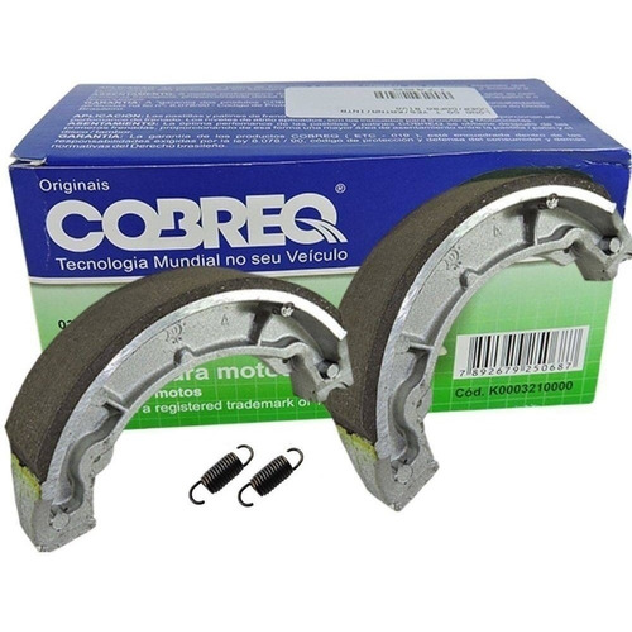 Sapata de Freio Traseira para Honda CBX 200 Strada e NX 350 SAHARA - Cobreq - 0314-CP