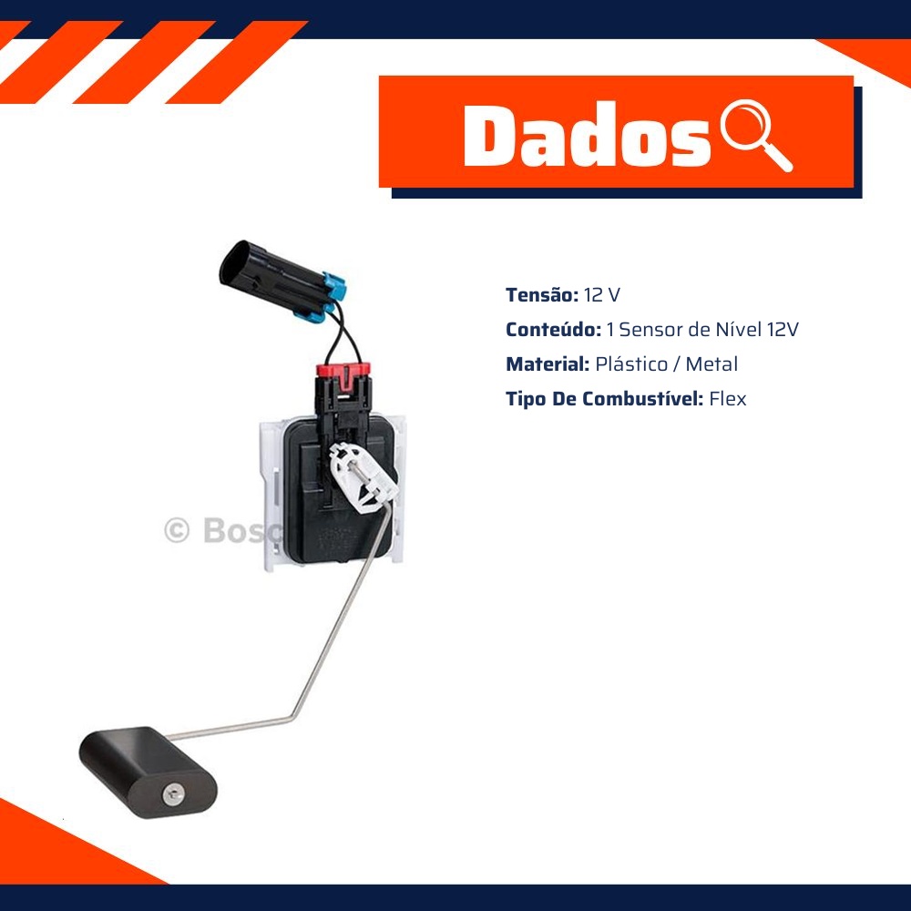 Sensor Nível 12V - Bosch - F 000 TE1 05Z