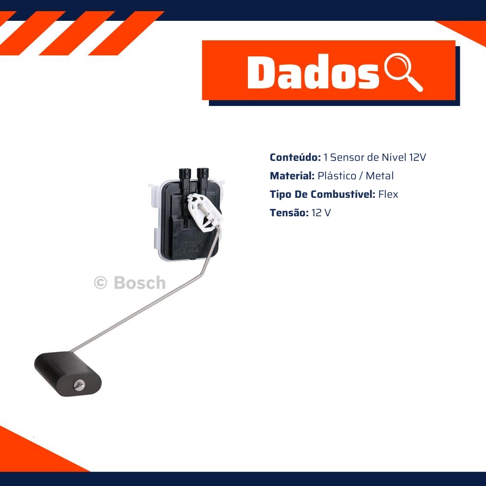 Sensor Nível 12V - Bosch - F 000 TE1 14W