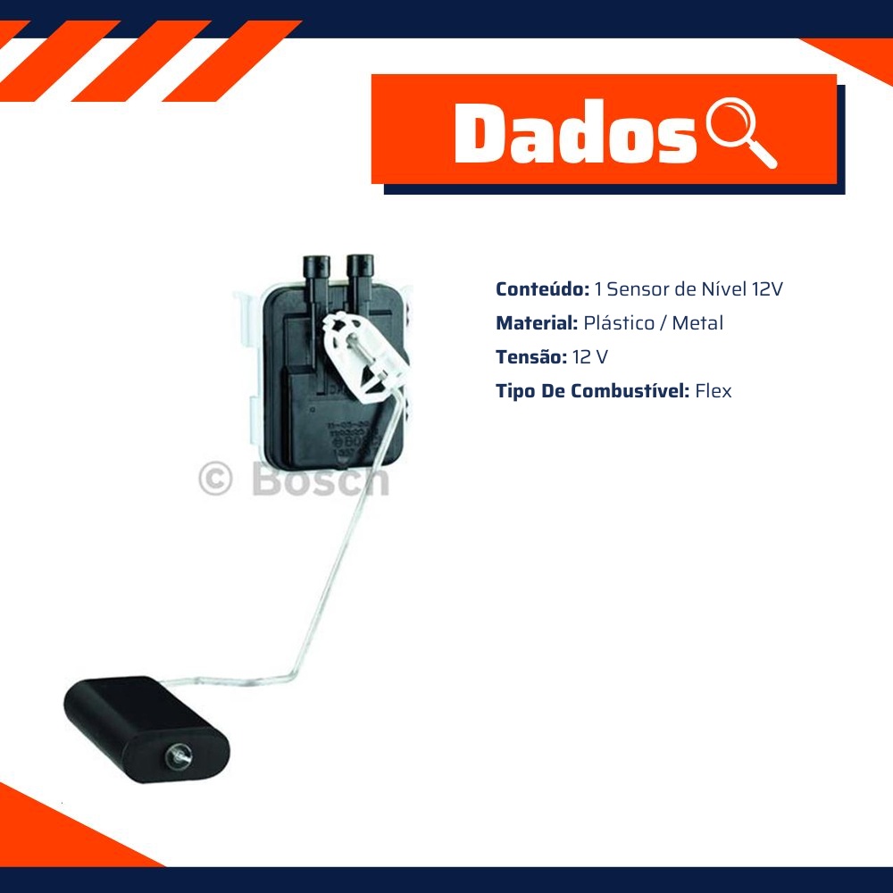 Sensor de Nível 12V para Chevrolet Meriva e Montana - Bosch - F 000 TE1 44X