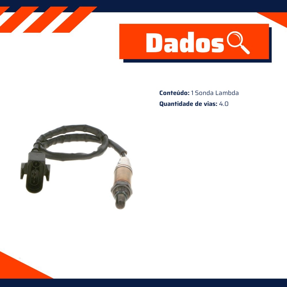 Sonda Lambda - Bosch - 0 258 003 542