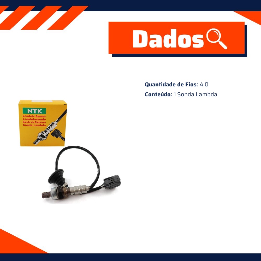 Sonda Lambda para Honda FIT - NTK - OZA659-EE73