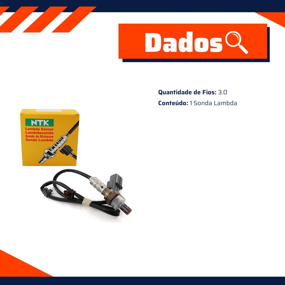 Sonda Lambda para Honda FIT - NTK - OZA659-EE74